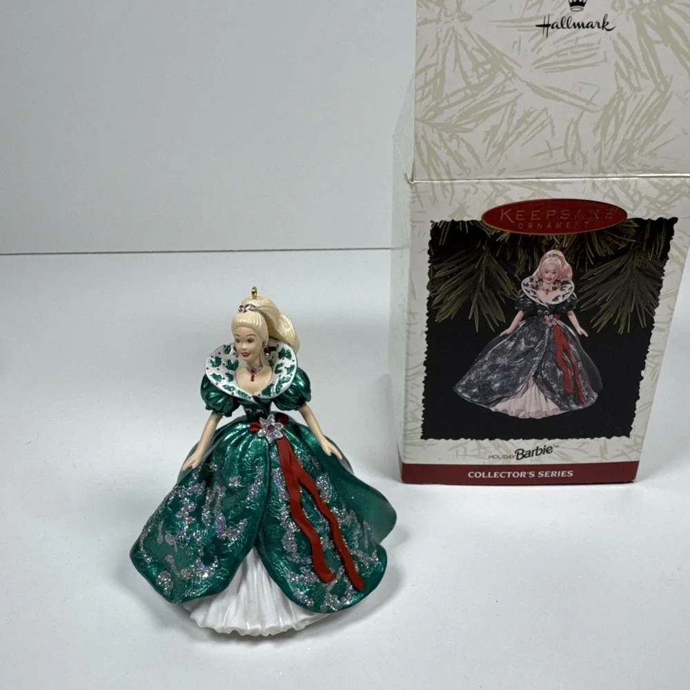 Vintage Hallmark Keepsake Ornament Holiday Barbie ~ 1995 Collectible